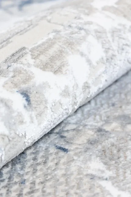 Covor living NOVA LUX 53388B Albastru / Alb - imagine 5