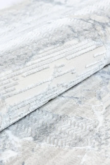 Covor living NOVA LUX 53388B Gri / Alb - imagine 4