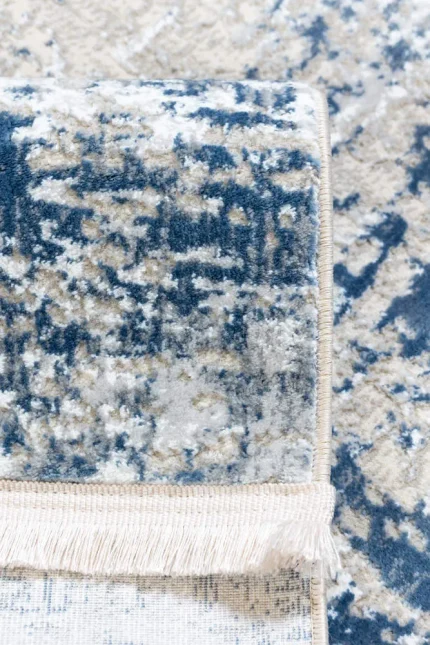 Covor living NOVA LUX 53187B Albastru / Alb - imagine 3