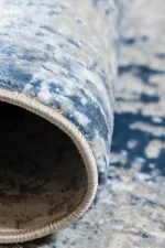 Covor living NOVA LUX 53187B Albastru / Alb - imagine 4