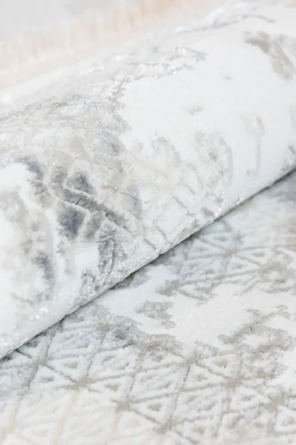Covor living NOVA LUX 53140B Gri / Alb - imagine 5
