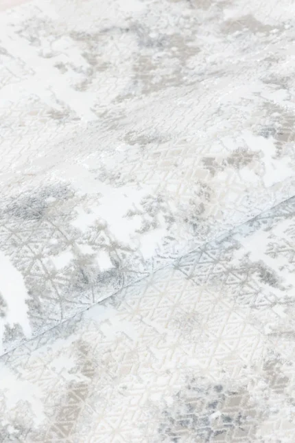 Covor living NOVA LUX 53140B Gri / Alb - imagine 7