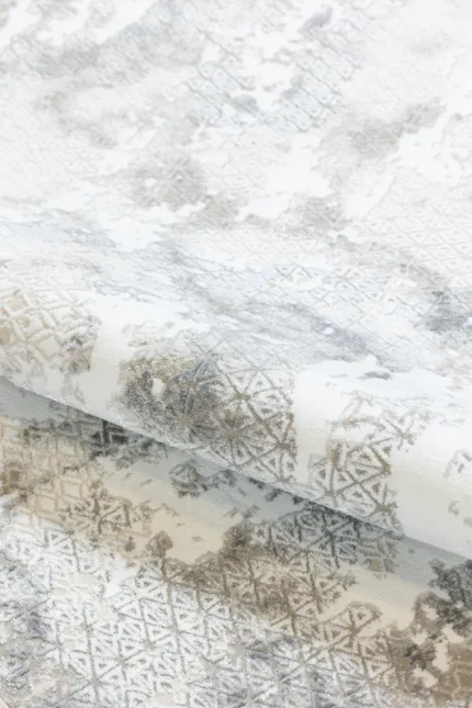 Covor living NOVA LUX 53140B Gri / Alb - imagine 8