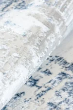 Covor living NOVA LUX 53292B Albastru / Alb - imagine 5