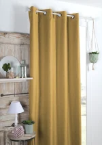 Draperie Copenhague 140X260 cm, culoare muștar, 100% poliester - imagine 3