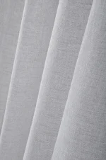 Perdea Paloma 140X260 cm, culoare gri, 100% poliester - imagine 4