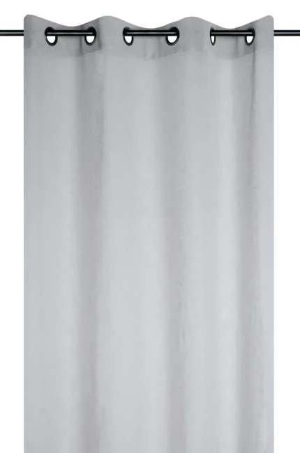 Perdea Paloma 140X260 cm, culoare gri, 100% poliester - imagine 2