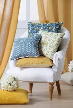 Perdea Paloma 140X260 cm, culoare muștar, 100% poliester - imagine 5