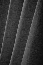 Perdea Paloma 140X260 cm, culoare negru, 100% poliester - imagine 3