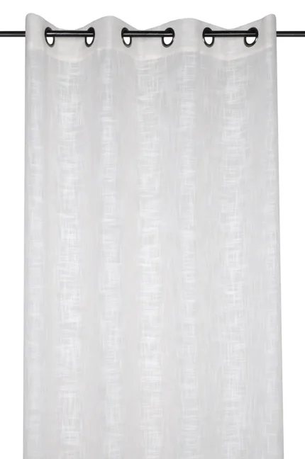 Perdea Ontario 135X260 cm, culoare alb, 100% poliester - imagine 2