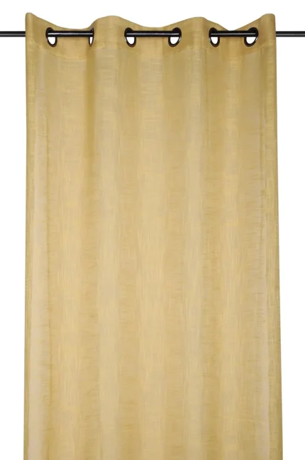 Perdea Ontario 135X260 cm, culoare muștar, 100% poliester - imagine 2