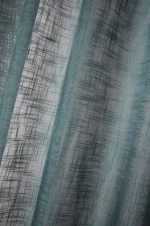 Perdea Ontario 135X260 cm, culoare turcoaz, 100% poliester - imagine 3