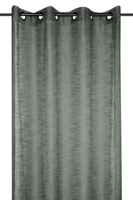 Perdea Ontario 135X260 cm, culoare gri verde, 100% poliester - imagine 2
