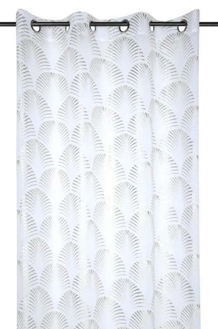 Perdea Maldives 140X260 cm, culoare argintiu, 100% poliester - imagine 2