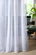 Perdea Vibes 140X260 cm, culoare argintiu, 100% poliester - imagine 4