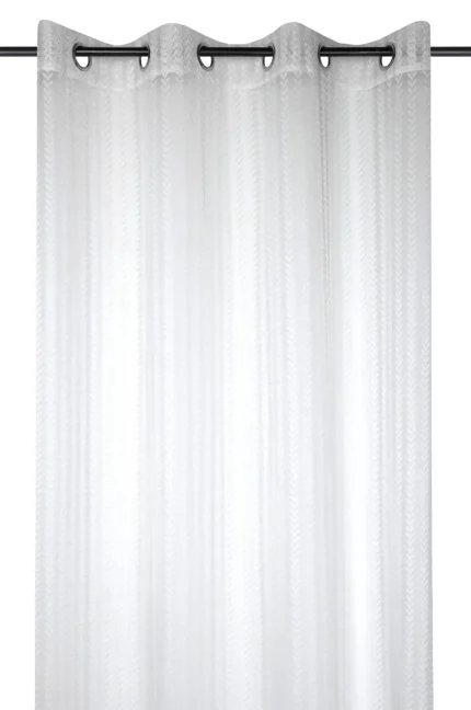 Perdea Callie 140X260 cm, culoare alb, 100% poliester - imagine 3