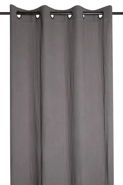 Draperie Coline 140X260 cm, culoare greige, 100% bumbac - imagine 2