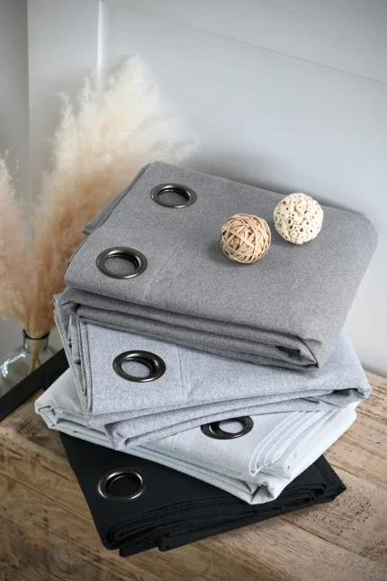 Draperie Portland 140X260 cm, culoare crem, 100% poliester - imagine 3