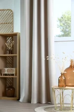 Draperie Harvard 140X260 cm, culoare crem, 100% poliester - imagine 4