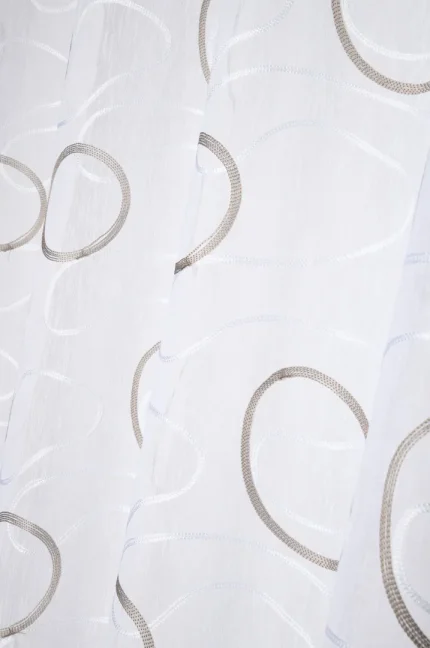 Perdea Liverpool 140X260 cm, culoare natural, 100% poliester - imagine 3