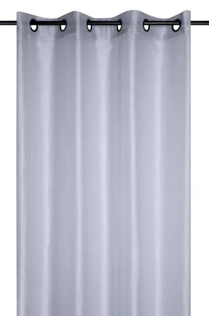 Perdea Linwood 140X260 cm, culoare gri perlă, 100% poliester - imagine 2