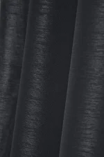 Perdea Linwood 140X260 cm, culoare negru, 100% poliester - imagine 3
