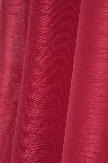 Perdea Linwood 140X260 cm, culoare roșu, 100% poliester - imagine 3