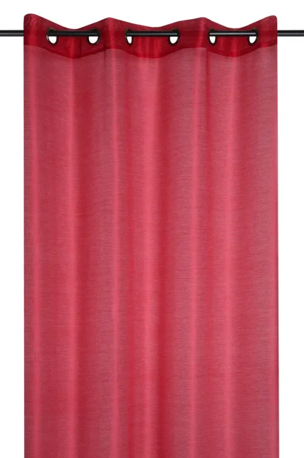 Perdea Linwood 140X260 cm, culoare roșu, 100% poliester - imagine 2