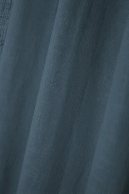 Draperie Helios 140X260 cm, culoare albastru, 100% bumbac - imagine 2