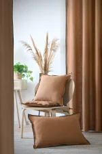 Draperie Helios 140X260 cm, culoare cappuccino, 100% bumbac - imagine 6