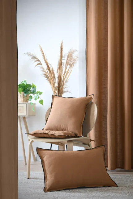 Draperie Helios 140X260 cm, culoare cappuccino, 100% bumbac - imagine 6