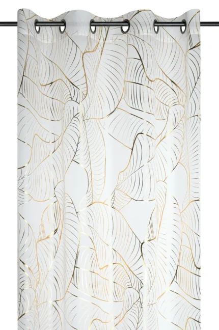 Perdea Patras 140X260 cm, culoare auriu, 100% poliester - imagine 2