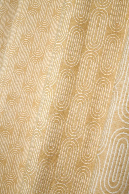 Draperie Pa×ton 140X260 cm, culoare muștar, 30% poliester 70% bumbac - imagine 3