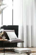 Draperie Dandy 140X260 cm, culoare crem, 100% poliester - imagine 6