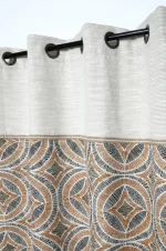 Draperie Tucano 140X260 cm, culoare bej/crem, 45% poliester 55% bumbac - imagine 2