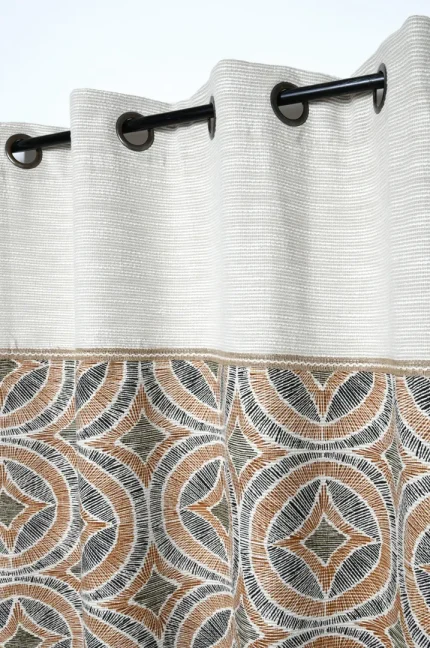 Draperie Tucano 140X260 cm, culoare bej/crem, 45% poliester 55% bumbac - imagine 2