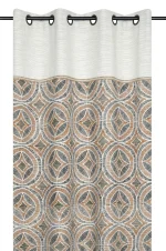 Draperie Tucano 140X260 cm, culoare bej/crem, 45% poliester 55% bumbac - imagine 3