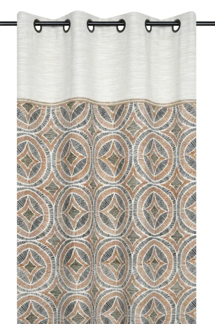 Draperie Tucano 140X260 cm, culoare bej/crem, 45% poliester 55% bumbac - imagine 3