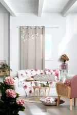 Draperie Printemps 140X260 cm, culoare natural, 45% poliester 55% bumbac - imagine 4