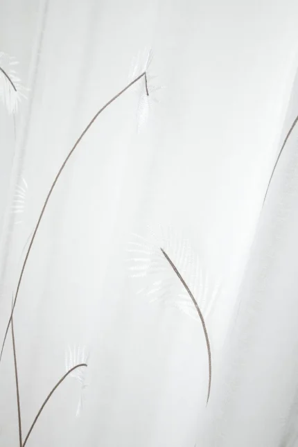 Perdea Pampa 140X260 cm, culoare alb, 100% poliester - imagine 3