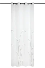 Perdea Pampa 140X260 cm, culoare alb, 100% poliester - imagine 3