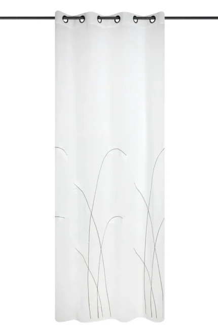 Perdea Pampa 140X260 cm, culoare alb, 100% poliester - imagine 3