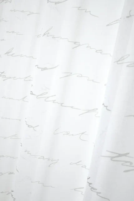 Perdea Doureve 135X260 cm, culoare alb, 100% poliester - imagine 3