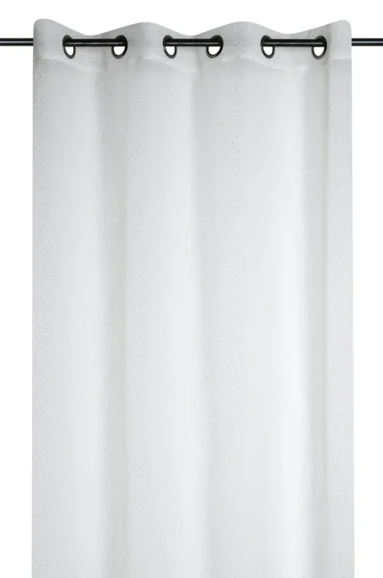 Perdea Stacy 135X260 cm, culoare alb, 100% poliester - imagine 3