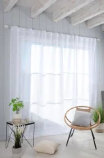 Perdea Madrid 290X260 cm, culoare alb, 100% poliester - imagine 2