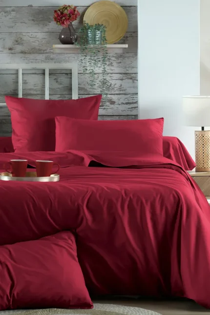 Față de pernă Elysee 50X70 cm, culoare roșu, 100% bumbac - imagine 6