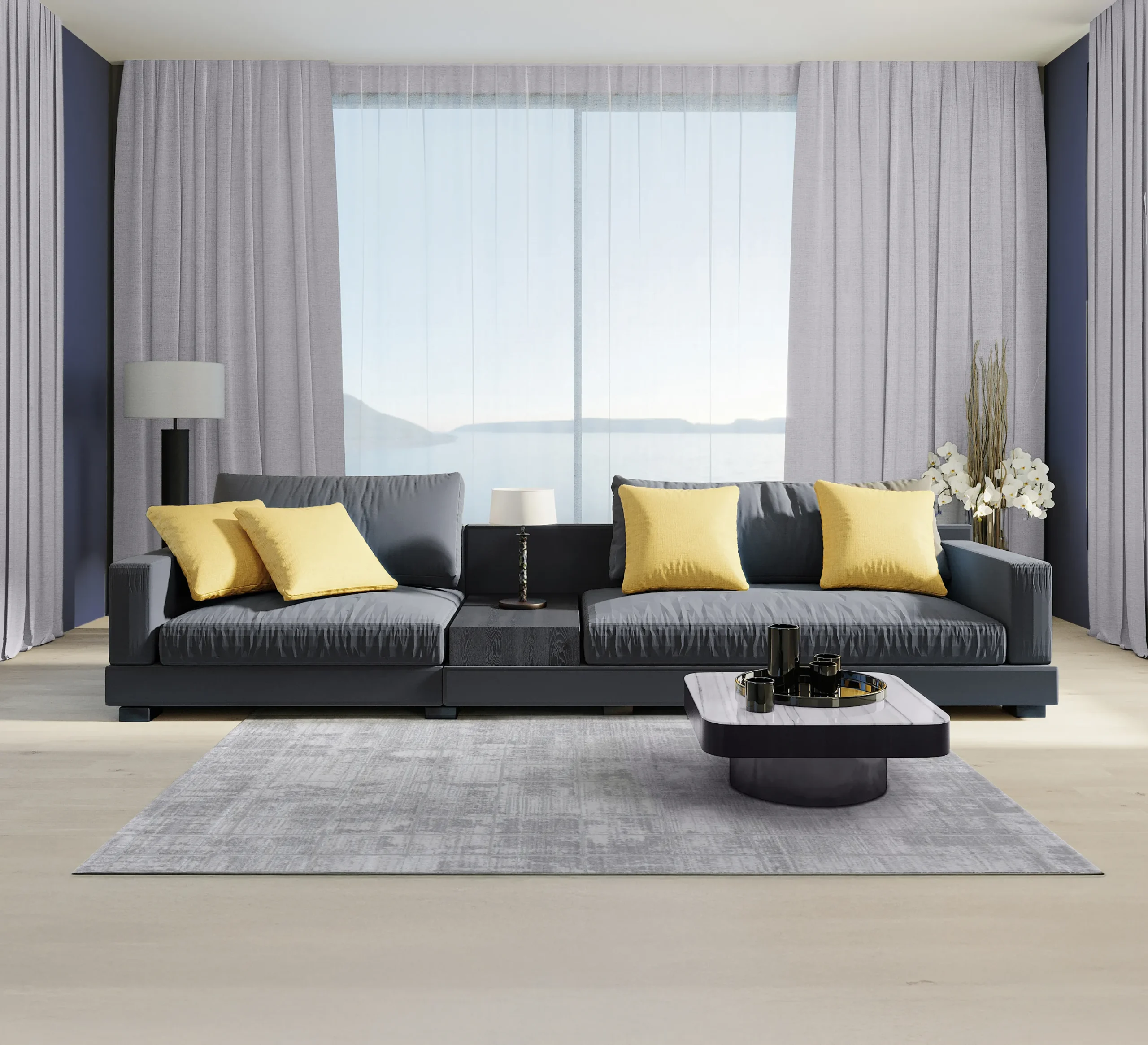 ambient-LUSSO-LZ126A-L Covor Lusso LZ126A L.Gri - imagine 1