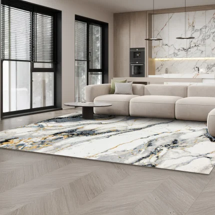 Covor MARMO 40869A AURIU / NEGRU